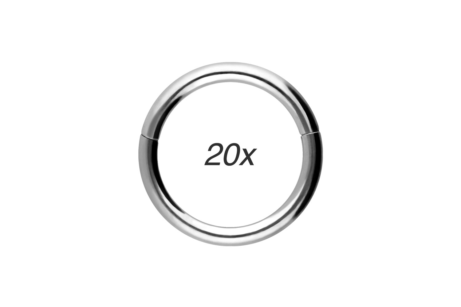 SET Chirurgenstahl Segmentring Clicker Piercing